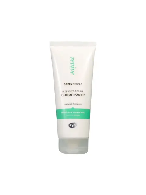 Green People Intensive Repair Conditioner tube, organic formula, green tea and orange peel.