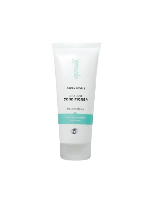 Green People Daily Aloe Conditioner tube, organic formula, aloe vera and lavender.