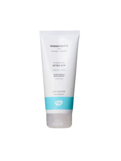Green People Hydrating After Sun with aloe vera and peppermint, 90% organic, 200ml tube.