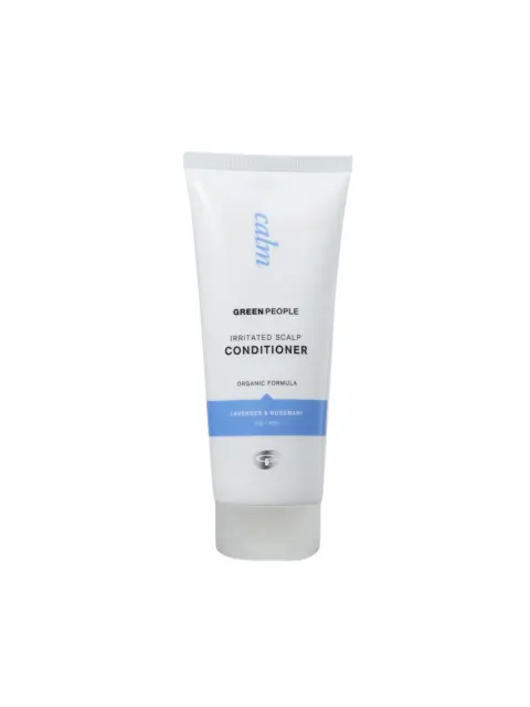 Calm Green People Irritated Scalp Conditioner, lavender and rosemary, organic formula.