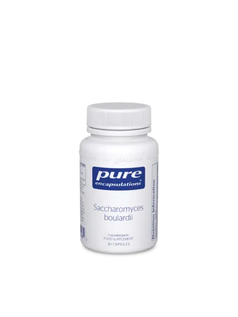 Pure Encapsulations Saccharomyces boulardii supplement, 30 capsules.