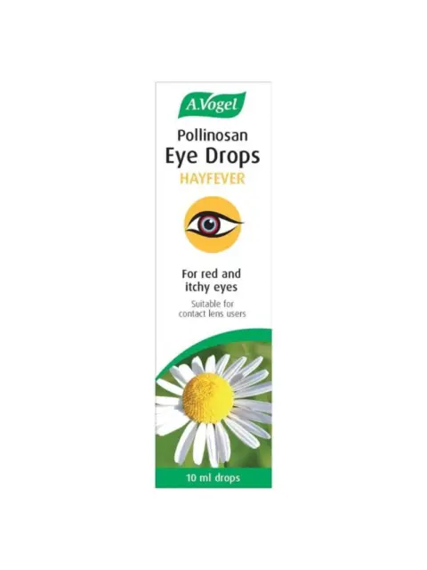 A.Vogel Pollinosan Eye Drops for hayfever, 10 ml, with chamomile image.