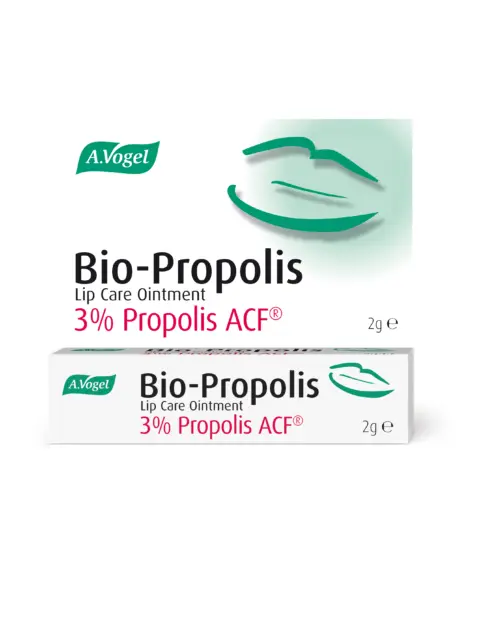A.Vogel Bio-Propolis Lip Care Ointment, 3% Propolis ACF, 2g packaging.