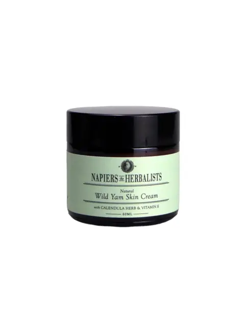 Napiers Wild Yam Skin Cream jar, 60ml, with calendula herb and vitamin E.