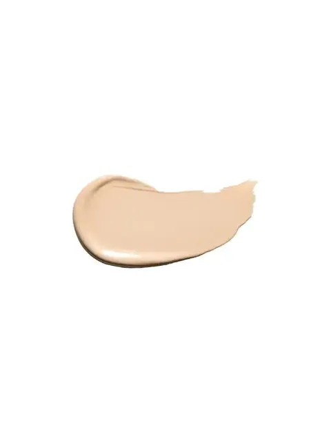 Cream-coloured foundation swatch on white background.