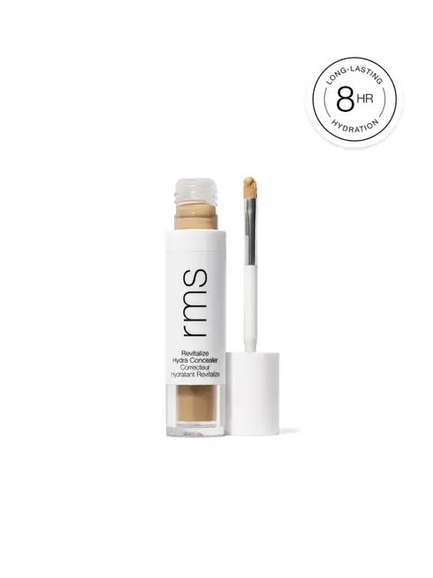 Rms Revitalize Hydra Concealer with applicator, 8-hour hydration label.