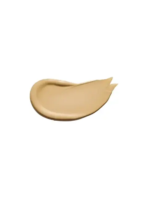 Beige cream smear on white background.