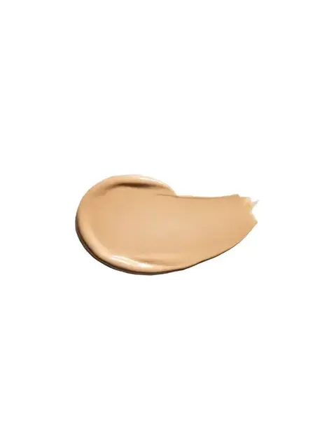Beige foundation swatch on white background.
