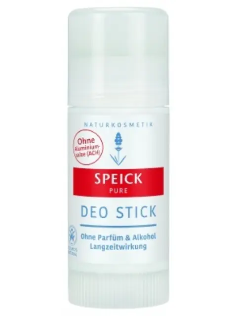 Speick Pure deodorant stick, no aluminium, no perfume, long-lasting effect.