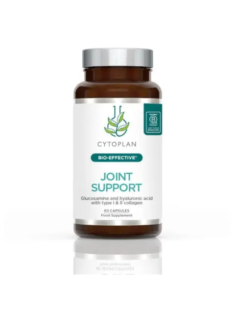 Cytoplan Joint Support bottle with 60 capsules, glucosamine, hyaluronic acid, collagen.
