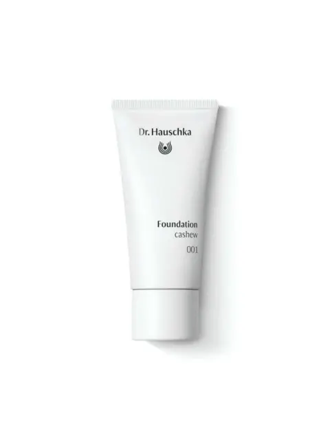 White tube of Dr. Hauschka Foundation, shade cashew 001.