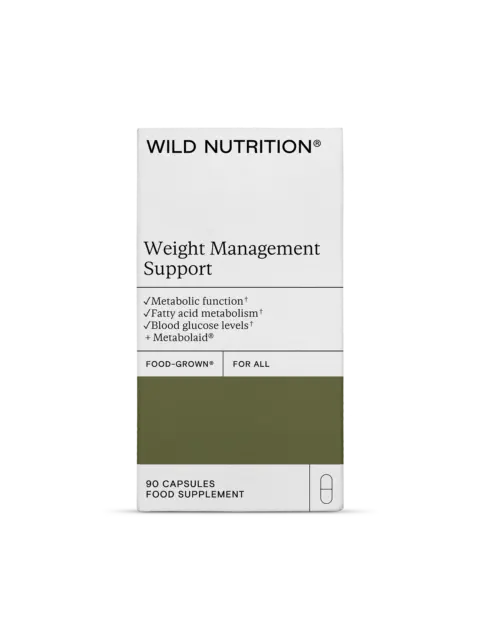 Wild Nutrition Weight Management Support, 90 capsules, food supplement.