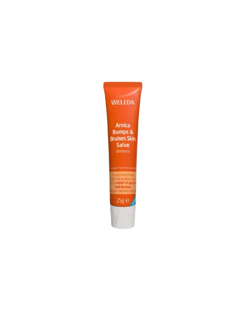Weleda Arnica Bumps & Bruises Skin Salve, 25g tube.