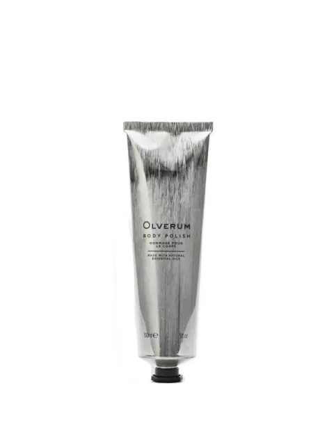 Olverum Body Polish tube, 150ml, with natural essential oils.