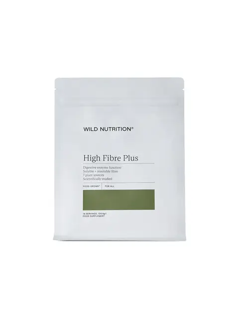 Wild Nutrition High Fibre Plus supplement pouch, 14 servings, 133.4g.