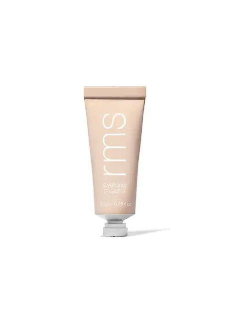 Beige tube of RMS Eyelights, 8.5ml, with white cap on white background.