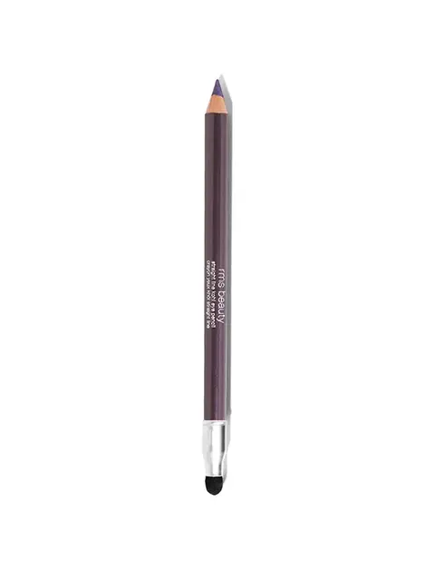 Purple eyeliner pencil with smudger tip and "rms beauty" text on the side.
