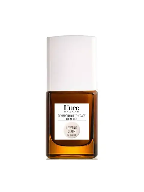 Kure Bazaar Le Vernis Sérum, Le Beige 01, brown bottle with white cap.