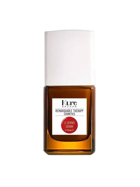 Kure Bazaar Le Vernis Serum bottle with white cap and brown glass.