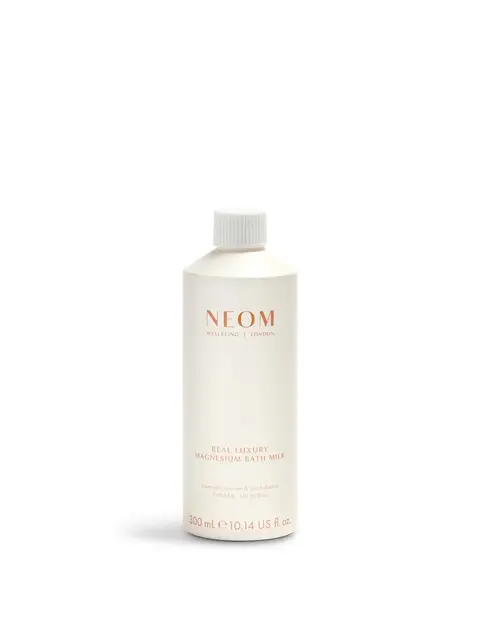 NEOM Real Luxury Magnesium Bath Milk, 300 ml bottle.