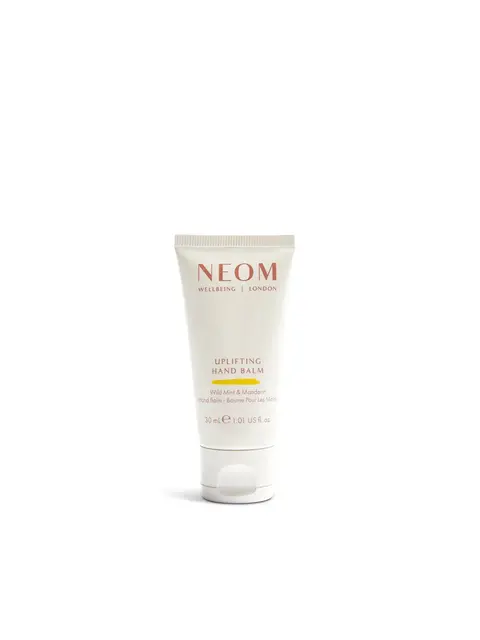 NEOM Uplifting Hand Balm, Wild Mint & Mandarin, 30ml tube.