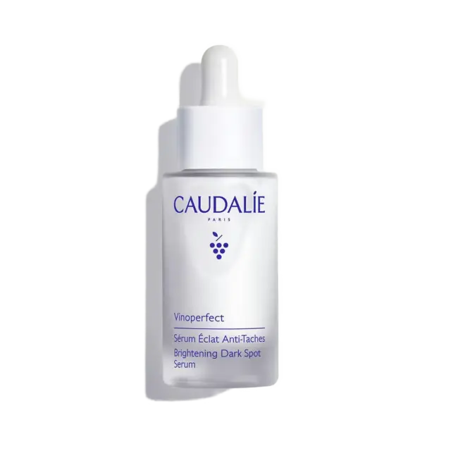 Caudalie Vinoperfect Brightening Dark Spot Serum bottle with dropper.