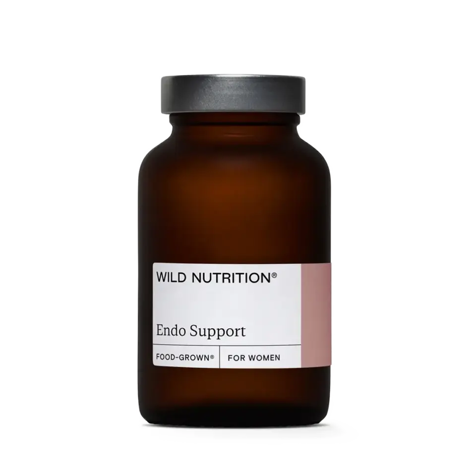 Brown bottle labelled "Wild Nutrition Endo Support".