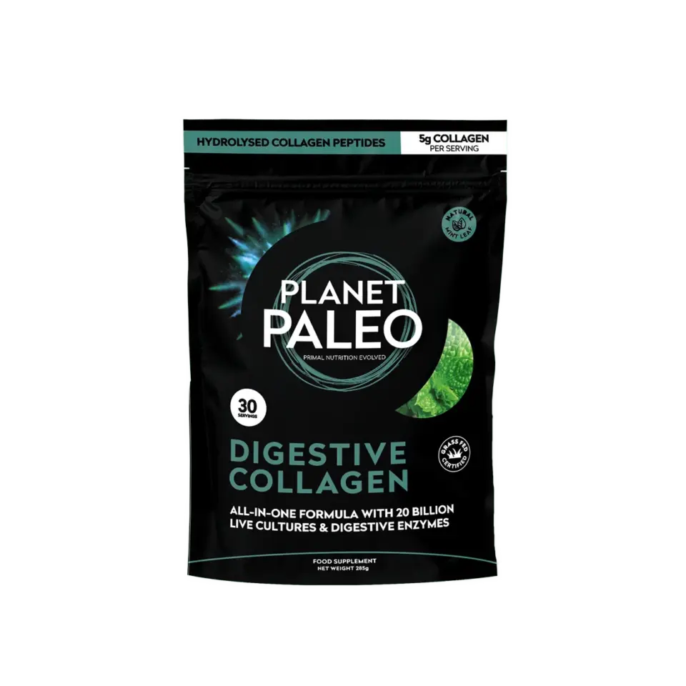Planet Paleo Digestive Collagen, 30 servings, hydrolysed collagen peptides, 245g.