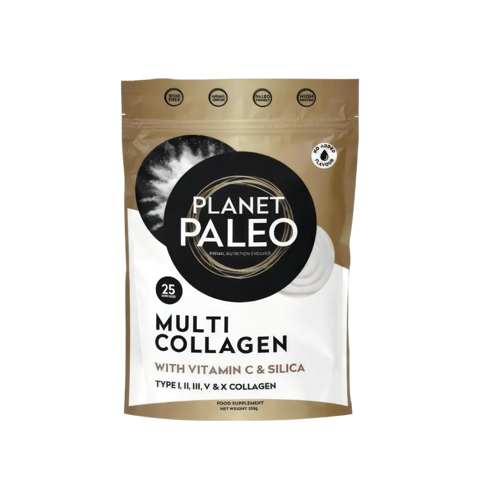 Planet Paleo Multi Collagen with Vitamin C and Silica, 25 servings, 225g pouch.