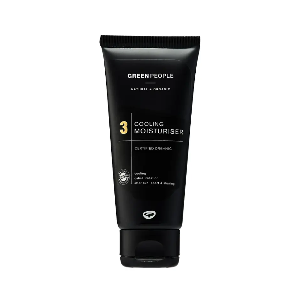 Black tube of Green People Cooling Moisturiser, certified organic, 3, 150ml.