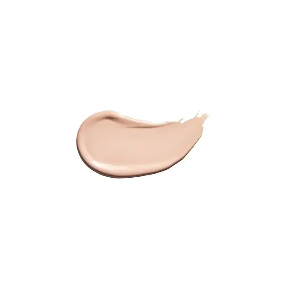 Beige cream swatch on white background.