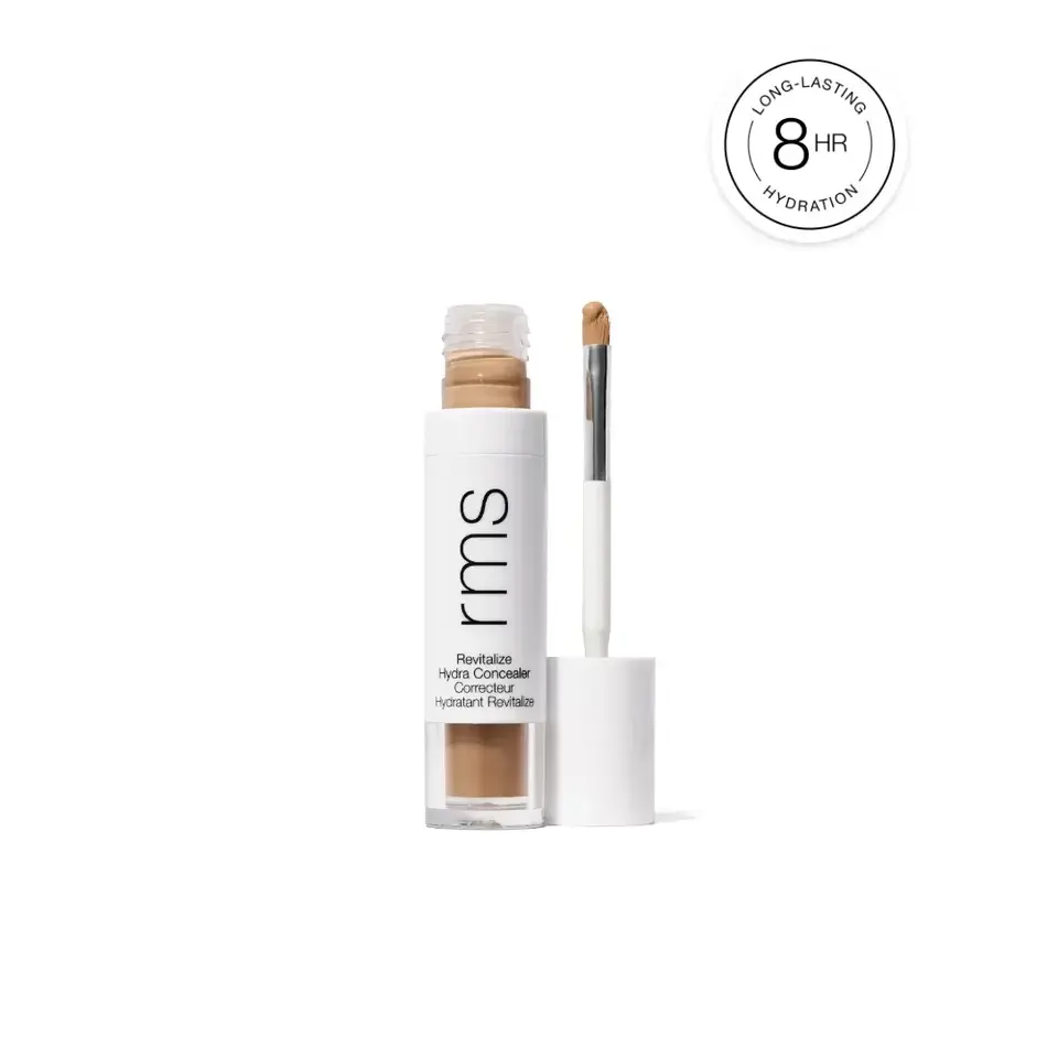 Rms Revitalize Hydra Concealer with applicator, 8-hour hydration label.