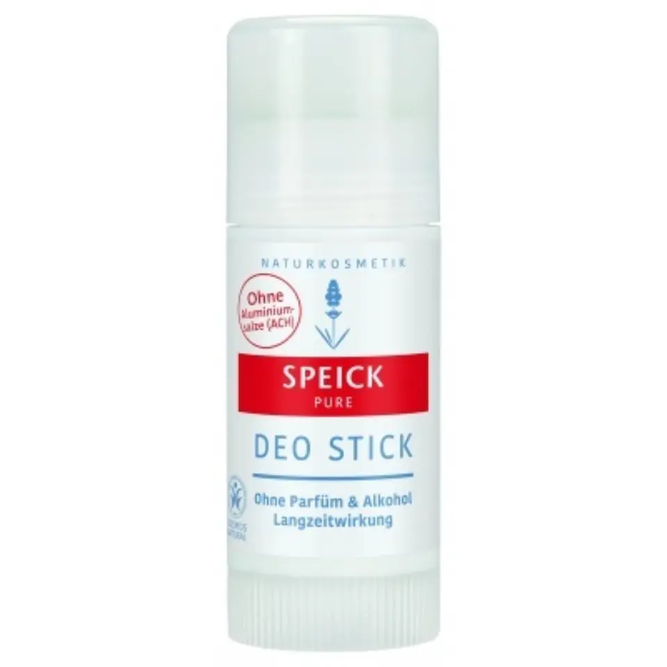 Speick Pure deodorant stick, no aluminium, no perfume, long-lasting effect.