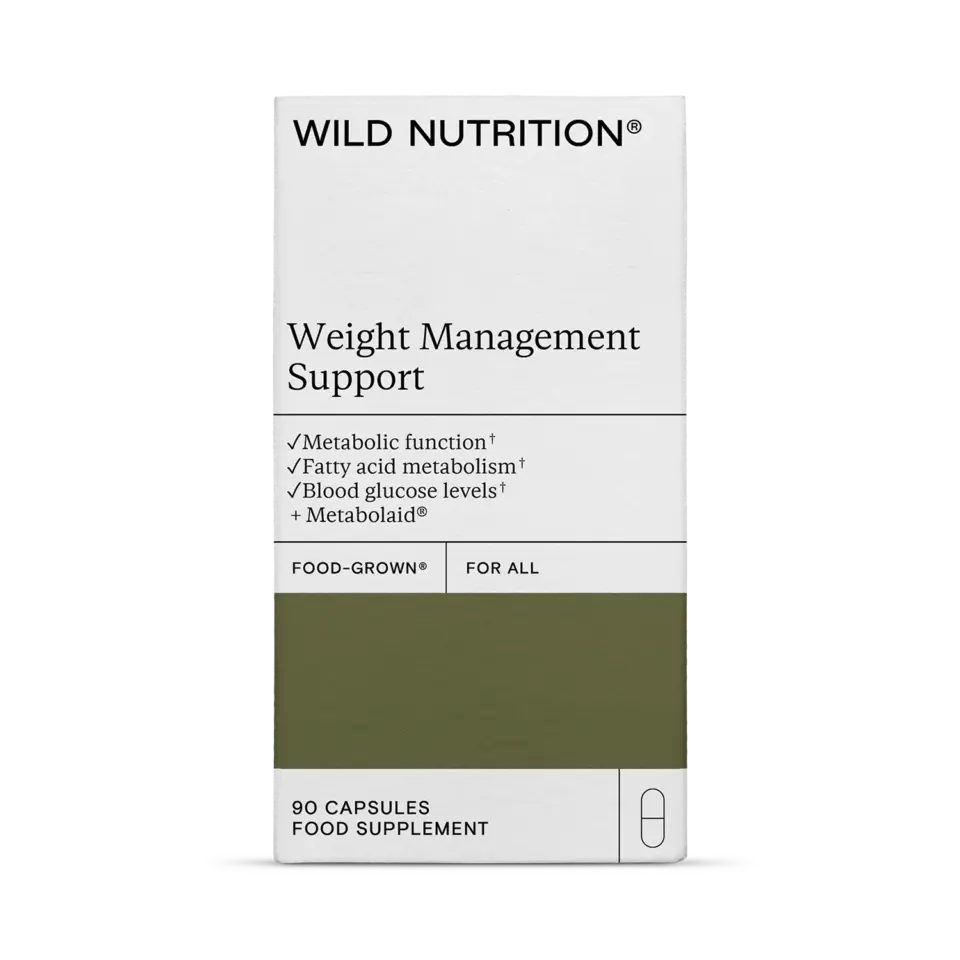Wild Nutrition Weight Management Support, 90 capsules, food supplement.