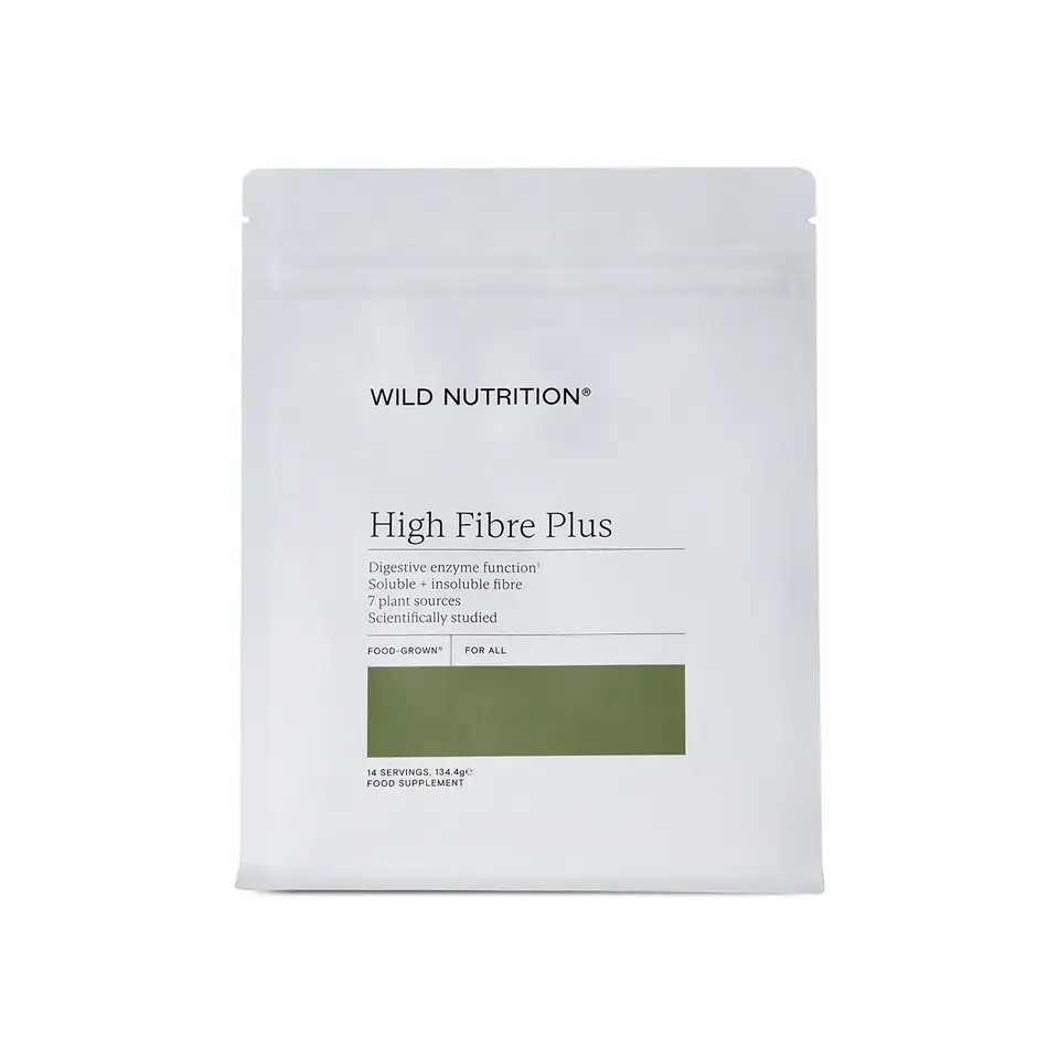 Wild Nutrition High Fibre Plus supplement pouch, 14 servings, 133.4g.