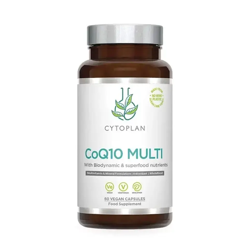 Cytoplan CoQ10 Multi, 50 vegan capsules, biodynamic and superfood nutrients.