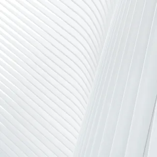 White abstract pattern with curved, parallel lines creating a textured surface.