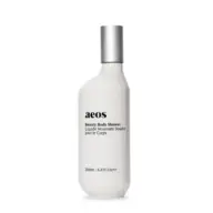 Aeos Beauty Body Shower bottle, 200ml, with silver cap.