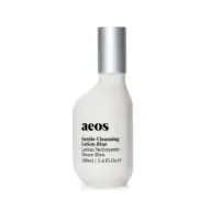 Aeos Gentle Cleansing Lotion Blue, 100ml bottle with silver cap.