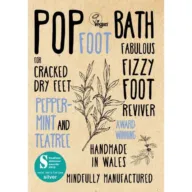 Pop Foot Bath for cracked dry feet, peppermint and teatree, handmade in Wales, award-winning.