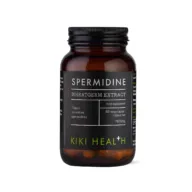 Brown bottle of Kiki Health Spermidine Wheatgerm Extract, 60 capsules, 700mg.