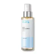 The Organic Pharmacy Rose Facial Spritz bottle with spray nozzle.