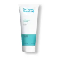 The Organic Pharmacy After Sun Lotion, 200ml tube. Contains aloe vera, chamomile, rosehip oil.
