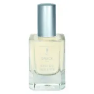Speick Men Eau de Toilette bottle with silver cap.