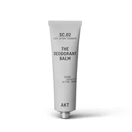 Grey tube labelled "The Deodorant Balm" with cedar, eucalyptus, bitter orange.