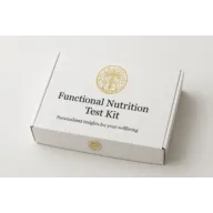 Functional Nutrition Test Kit box with gold emblem on white background.