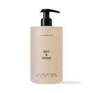 Salt & Stone Black Rose & Oud body wash, 450 ml pump bottle.