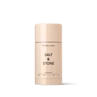 Beige Salt & Stone deodorant stick, saffron and cedar scent, 75g.