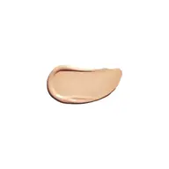 Beige foundation smear on white background.
