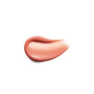 Pink cream smear on white background.